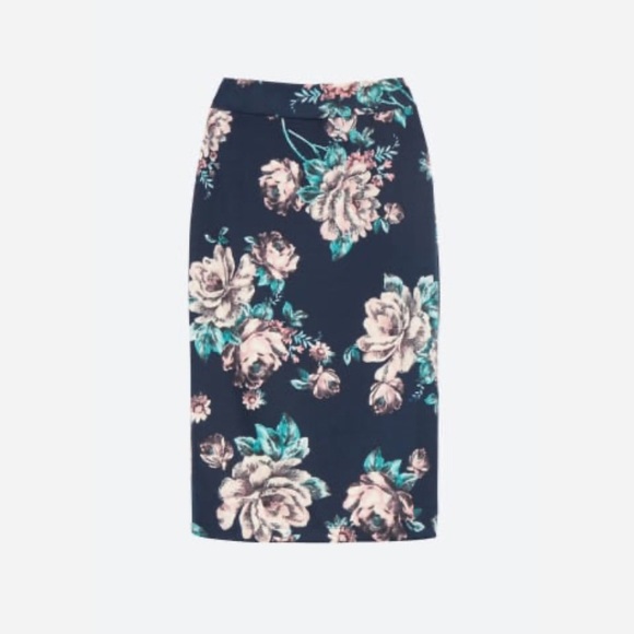 Renee C Melisa Printed Pencil Skirt - Picture 1 of 2